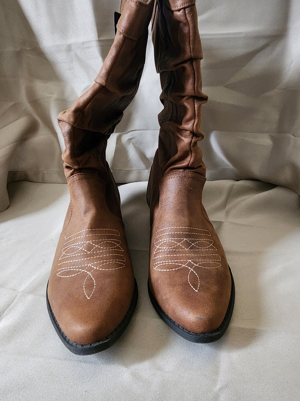 Women's Brown Slouchy Western Boots